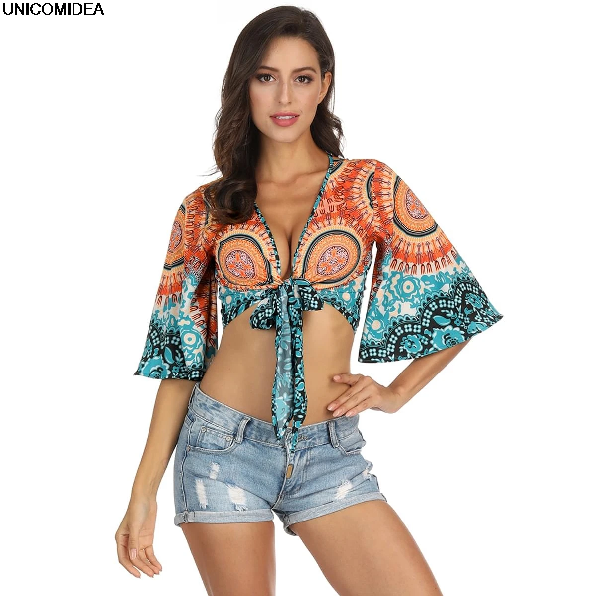 2019 Beach Women Blouse Shirts Cardigans 3D Casual Female Bohemian Gypsy Thai Clothes Short Outwear Loose Shirts Tops Beachwear
2019 Beach Women Blouse Shirts Cardigans 3D Casual Female Bohemian Gypsy Thai Clothes Short Outwear Loose Shirts Tops Beachwear