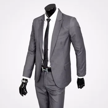 Hot Promotion Men Suits Wedding Suit Slim Fit Men's Formal Sets One Button Coat Pant Light Handsome Male Bu Jacket+pants K155
Hot Promotion Men Suits Wedding Suit Slim Fit Men's Formal Sets One Button Coat Pant Light Handsome Male Bu Jacket+pants K155