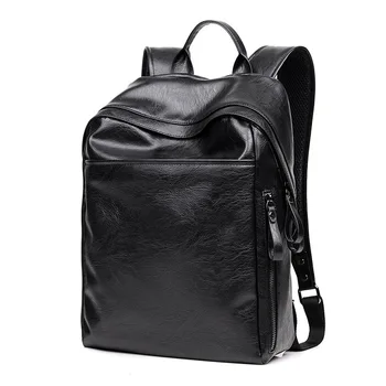 Fashion Men Black Backpack Leather Bag Men Travel Backpack Laptop Students High Quality Male Backbag Shoulder Bag
Fashion Men Black Backpack Leather Bag Men Travel Backpack Laptop Students High Quality Male Backbag Shoulder Bag
