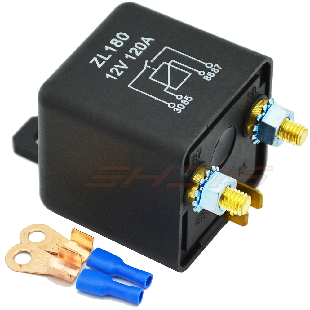 EHDIS 12V/24V 120A Car Truck Motor Battery Switch Automotive Relay with 2Pin Footprint+2Terminals Continuous Car Starter Relay
EHDIS 12V/24V 120A Car Truck Motor Battery Switch Automotive Relay with 2Pin Footprint+2Terminals Continuous Car Starter Relay