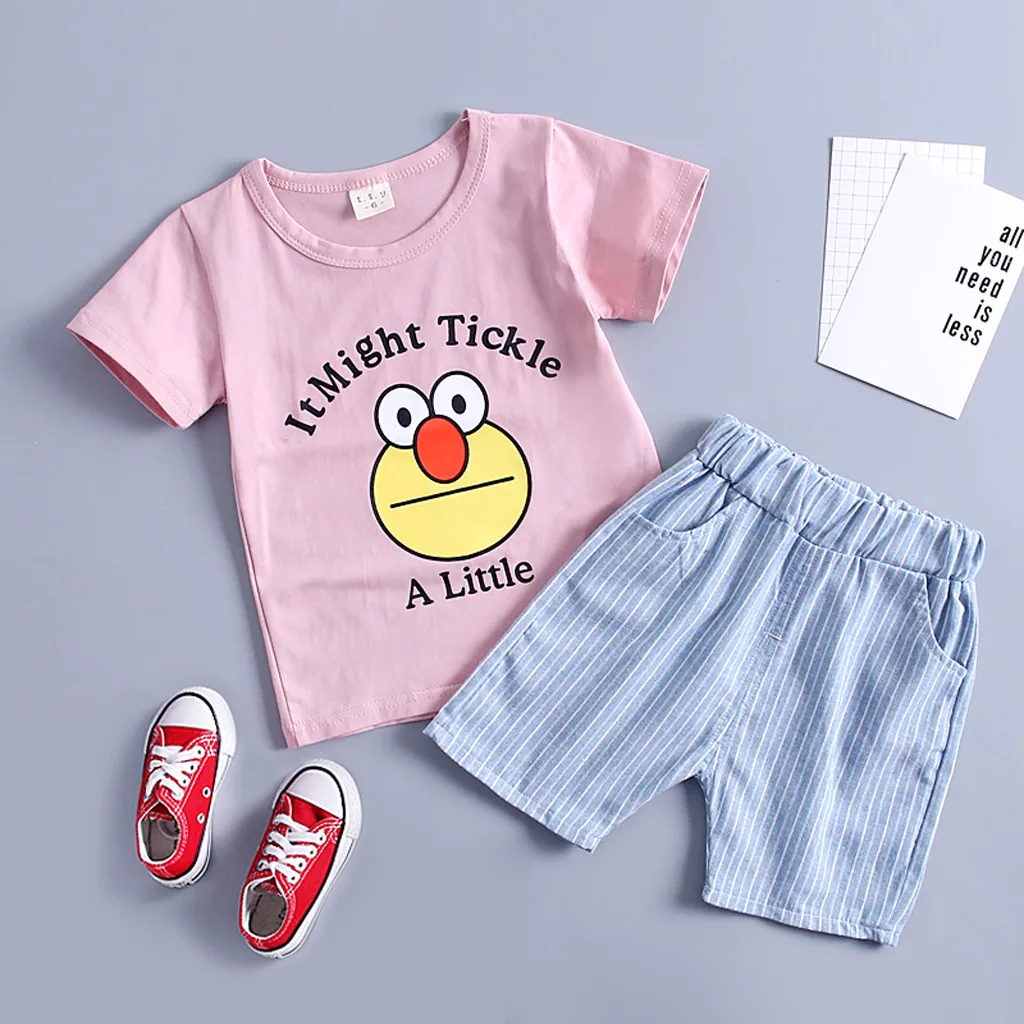 Baby Suit Kids Baby Girl Boy Cartton Letter Print Tops T Shirt Striped Pants Outfits Set Baby Clothes Newborn 2019 clothes
Baby Suit Kids Baby Girl Boy Cartton Letter Print Tops T Shirt Striped Pants Outfits Set Baby Clothes Newborn 2019 clothes
