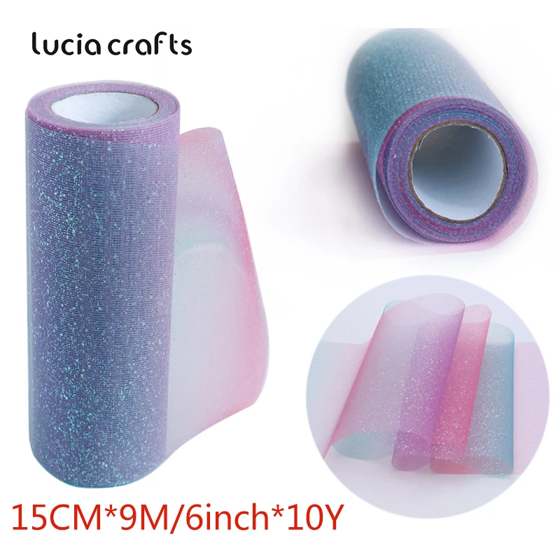 15CM*9M 1Roll Rainbow Glitter Tulle Roll Sequin Crystal Organza Sheer For DIY Gift Skirt Home Party Decoration Supplies W0801
15CM*9M 1Roll Rainbow Glitter Tulle Roll Sequin Crystal Organza Sheer For DIY Gift Skirt Home Party Decoration Supplies W0801