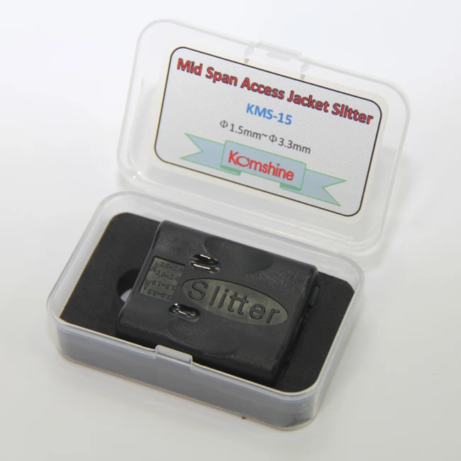 Original KMS-15 Mid Span Cable Slitter/Mid Span Access Jacket Stripper/Fiber Optical Slitter Cable Cluster/Loose tube cutter
Original KMS-15 Mid Span Cable Slitter/Mid Span Access Jacket Stripper/Fiber Optical Slitter Cable Cluster/Loose tube cutter