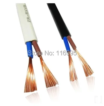 Free shipping 5 METERS Monitoring power cord / 2 core / flat sheathed cable / RVVB 2X1 mm2 square / pure copper wire 
Free shipping 5 METERS Monitoring power cord / 2 core / flat sheathed cable / RVVB 2X1 mm2 square / pure copper wire