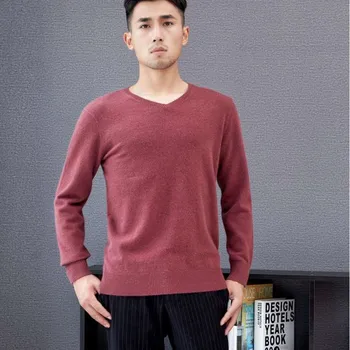 LHZSYY Spring New Men's Pure Cashmere Sweater Casual Warm V-neck Bottoming Shirt 2019Autumn Winter High-Grade Knit Pullover
LHZSYY Spring New Men's Pure Cashmere Sweater Casual Warm V-neck Bottoming Shirt 2019Autumn Winter High-Grade Knit Pullover
