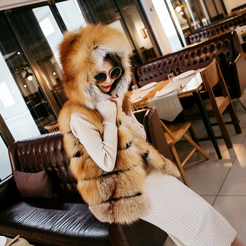 Best Thick Genuine Fox Fur Vest Woman Real Fur Coat For Women's Natural Fur Jacket Hooded Waistcoat 5XL
Best Thick Genuine Fox Fur Vest Woman Real Fur Coat For Women's Natural Fur Jacket Hooded Waistcoat 5XL