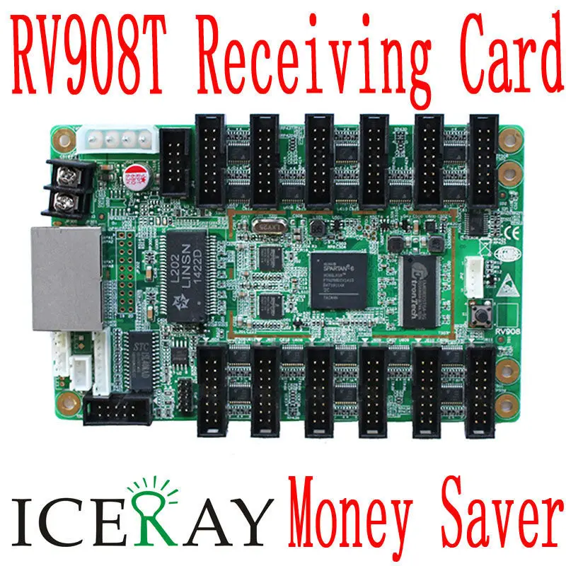 LINSN RV908 Full Color RGB LED Display Screen receiving Card 12*HUB75 included LED Video control system
LINSN RV908 Full Color RGB LED Display Screen receiving Card 12*HUB75 included LED Video control system