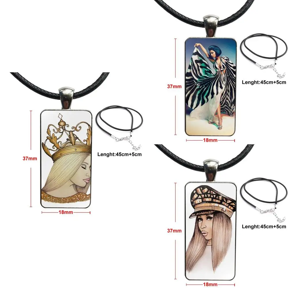 Nicki Minaj Cartoon For Unisex Party Gift Glass Cabochon Choker Pendant Rectangle Necklace Stainless Steel Color Jewelry
Nicki Minaj Cartoon For Unisex Party Gift Glass Cabochon Choker Pendant Rectangle Necklace Stainless Steel Color Jewelry