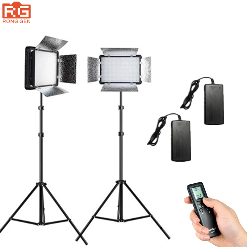 Godox LED308CII camera light set color temperature 3200K-5600K photography fill light two lights + light frame + AC adapter
Godox LED308CII camera light set color temperature 3200K-5600K photography fill light two lights + light frame + AC adapter