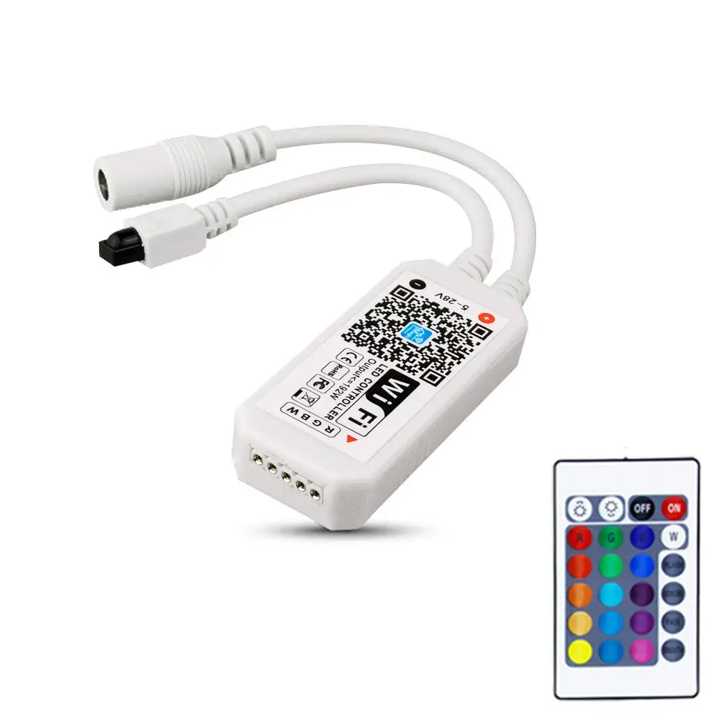 WiFi Wireless LED Smart Controller Alexa Google Home IFTTT Compatible,Working with Android,iOS System,RGBW Strip Lights ST202
WiFi Wireless LED Smart Controller Alexa Google Home IFTTT Compatible,Working with Android,iOS System,RGBW Strip Lights ST202