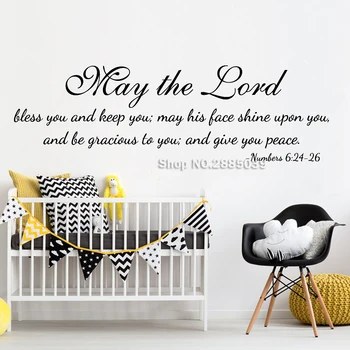 Numbers 6:24-26 Bible Verse Wall Stickers Vinyl Decal Quote- The Lord Bless you... Home Bible Decor Living Room Bedroom LC724
Numbers 6:24-26 Bible Verse Wall Stickers Vinyl Decal Quote- The Lord Bless you... Home Bible Decor Living Room Bedroom LC724