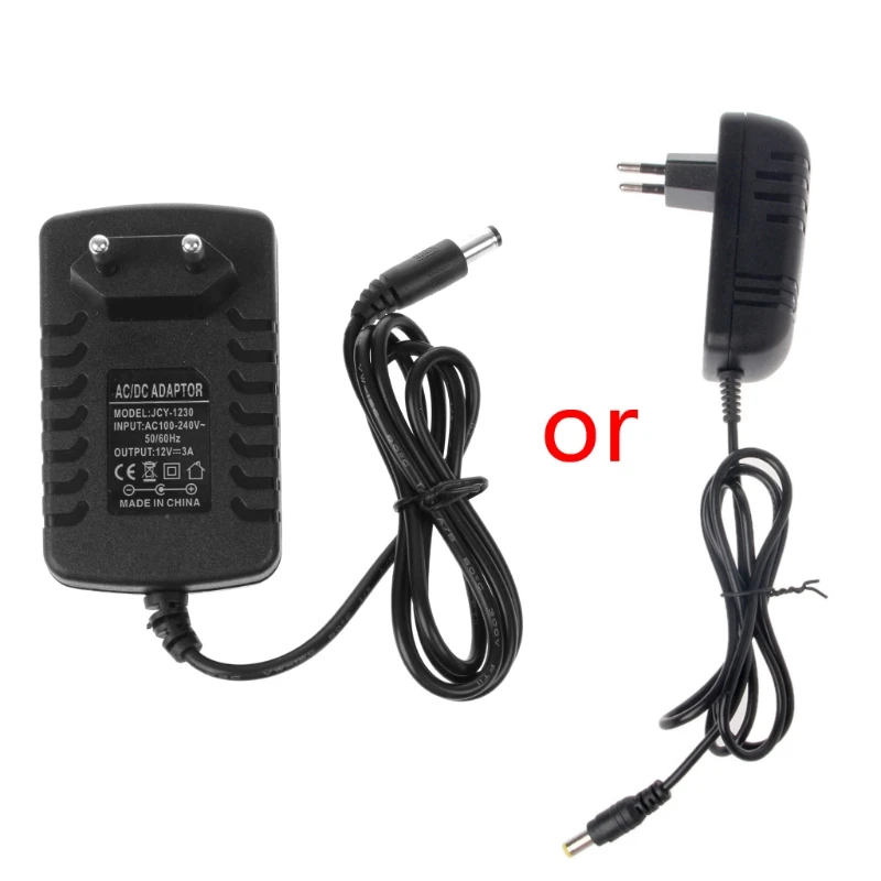36W DC 12V 3A Power Supply Adapter Transformer 5.5x2.1mm For LED Strip CCTV Camera
36W DC 12V 3A Power Supply Adapter Transformer 5.5x2.1mm For LED Strip CCTV Camera
