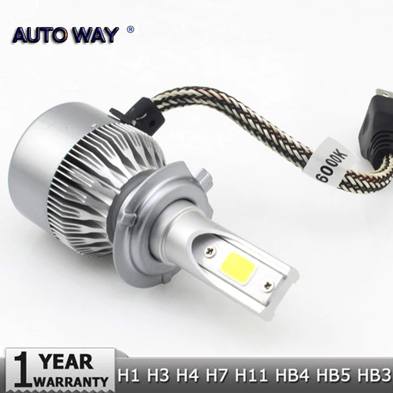 2Pcs H4 LED H7 H11 H8 9006 HB4 H1 H3 HB3 COB S2 Auto Car Headlight 72W 3800LM High Low Beam Bulb Automobile Lamp 6000K 12V
2Pcs H4 LED H7 H11 H8 9006 HB4 H1 H3 HB3 COB S2 Auto Car Headlight 72W 3800LM High Low Beam Bulb Automobile Lamp 6000K 12V
