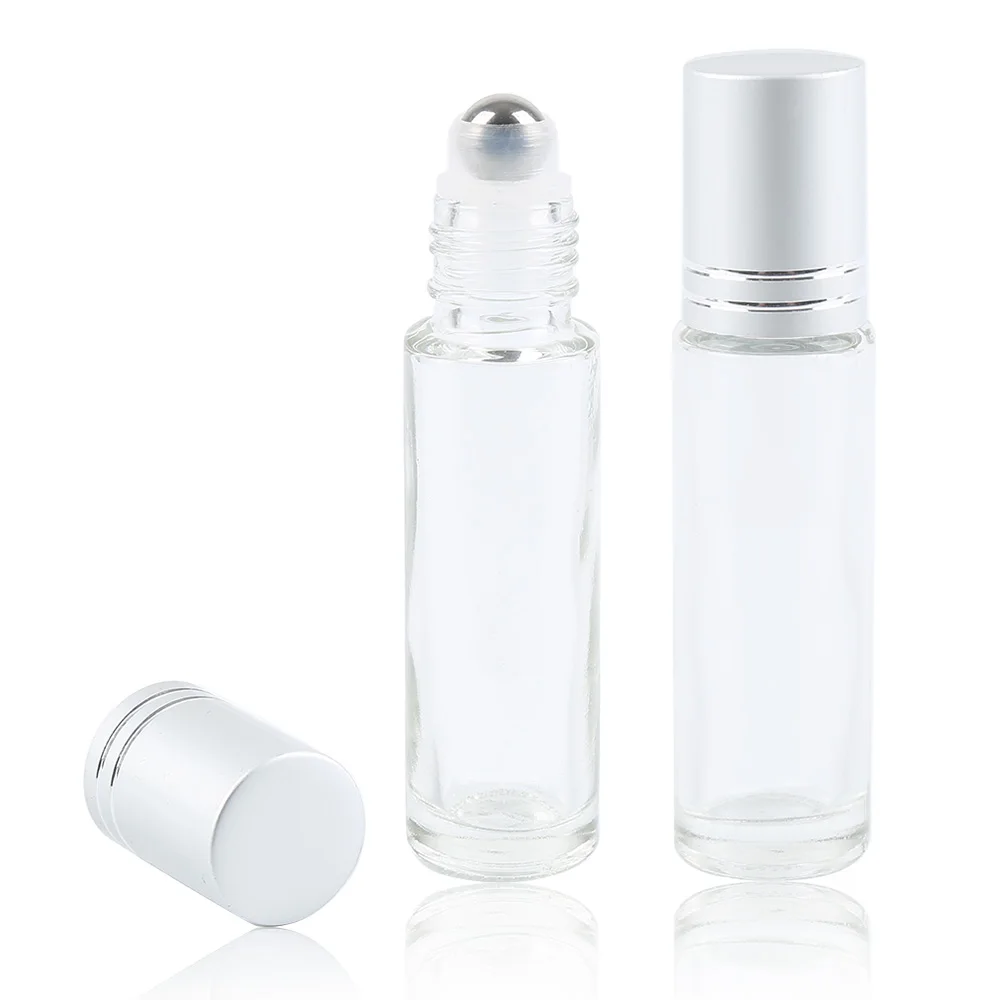 Aihogard 5pcs/lot 10ml Clear Glass Refillable Bottles Essential Oil Liquid Essence Aromatherapy Steel Roller Ball Empty Bottle
Aihogard 5pcs/lot 10ml Clear Glass Refillable Bottles Essential Oil Liquid Essence Aromatherapy Steel Roller Ball Empty Bottle