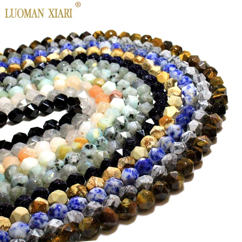 Wholesale AAA Big Faceted Quartz Amazonite Agates Sodalite Natural Stone Beads For Jewelry Making DIY Bracelet Necklace 8/10mm
Wholesale AAA Big Faceted Quartz Amazonite Agates Sodalite Natural Stone Beads For Jewelry Making DIY Bracelet Necklace 8/10mm