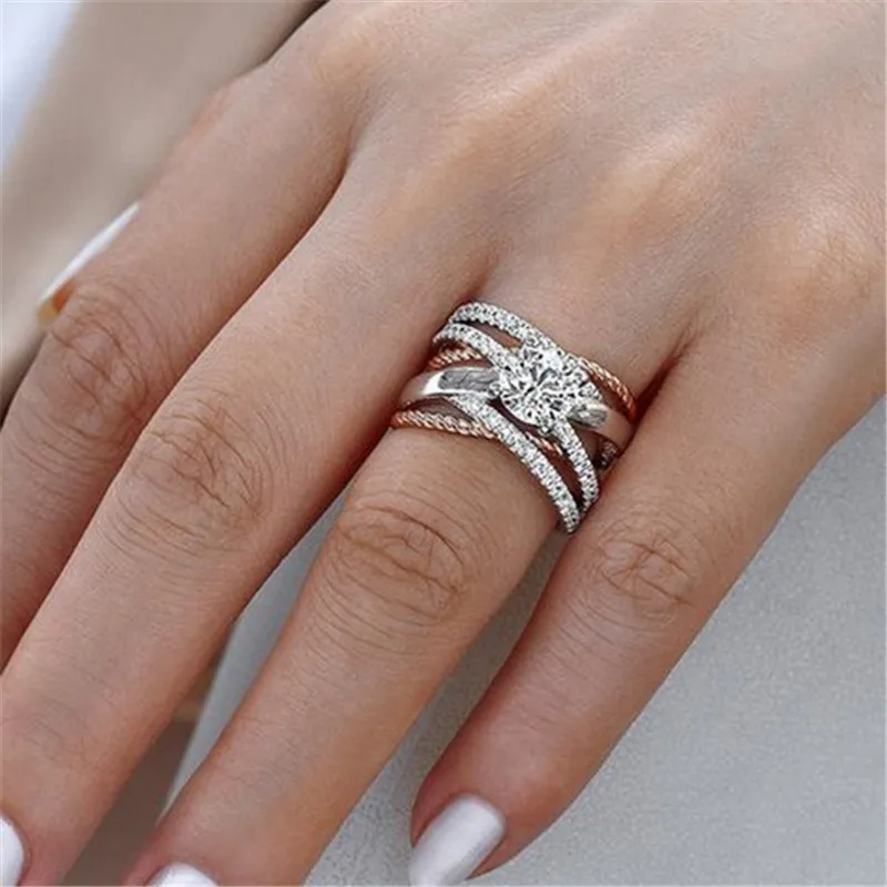 Yobest New 2019 Fashion 2cts AAA CZ Stone White Gold Color Cross Ring for Woman with Rose Gold Twist Jewelry Dropshipping
Yobest New 2019 Fashion 2cts AAA CZ Stone White Gold Color Cross Ring for Woman with Rose Gold Twist Jewelry Dropshipping
