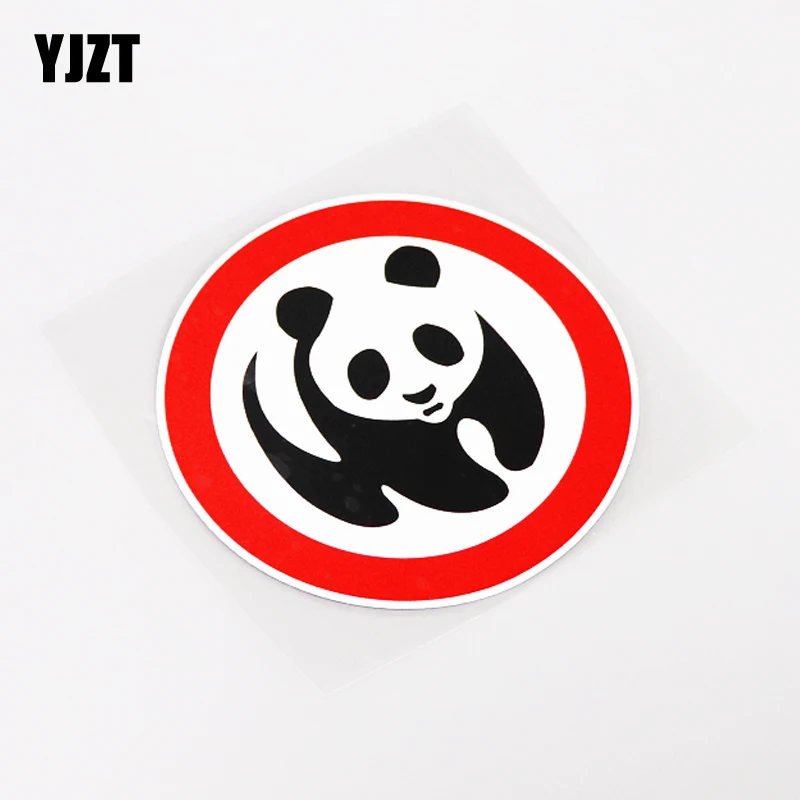 YJZT 12.6CM*12.6CM Creative Animal Panda Car-styling Car Sticker Decal PVC Accessories 13-0941 | Автомобили и мотоциклы