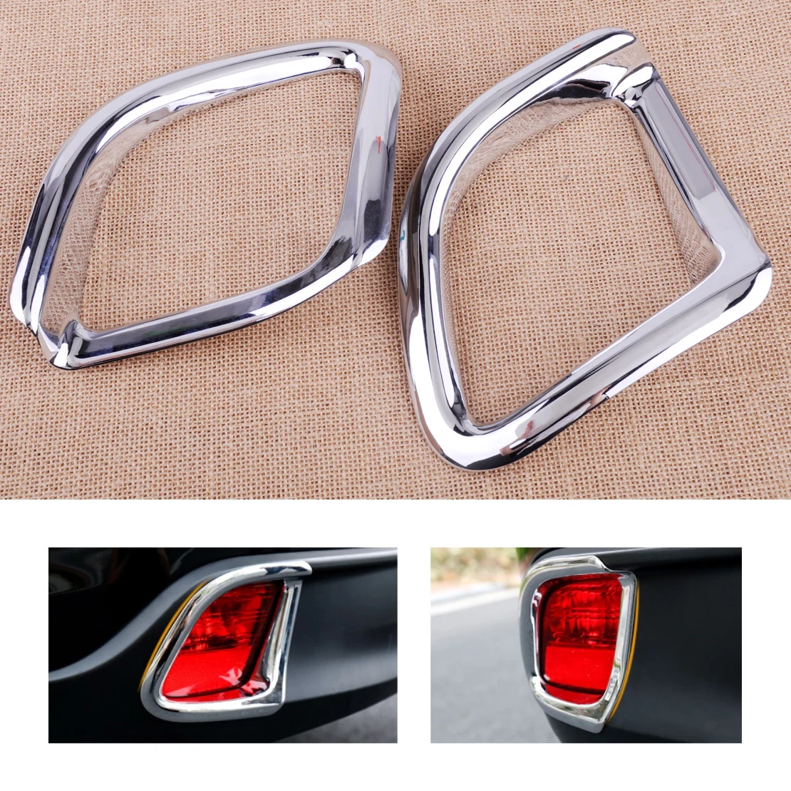 CITALL Car-styling 2pcs ABS Chrome Plated Rear Fog Light Lamp Cover Trim fit for Toyota Highlander 2014 2015 2016 2017
CITALL Car-styling 2pcs ABS Chrome Plated Rear Fog Light Lamp Cover Trim fit for Toyota Highlander 2014 2015 2016 2017