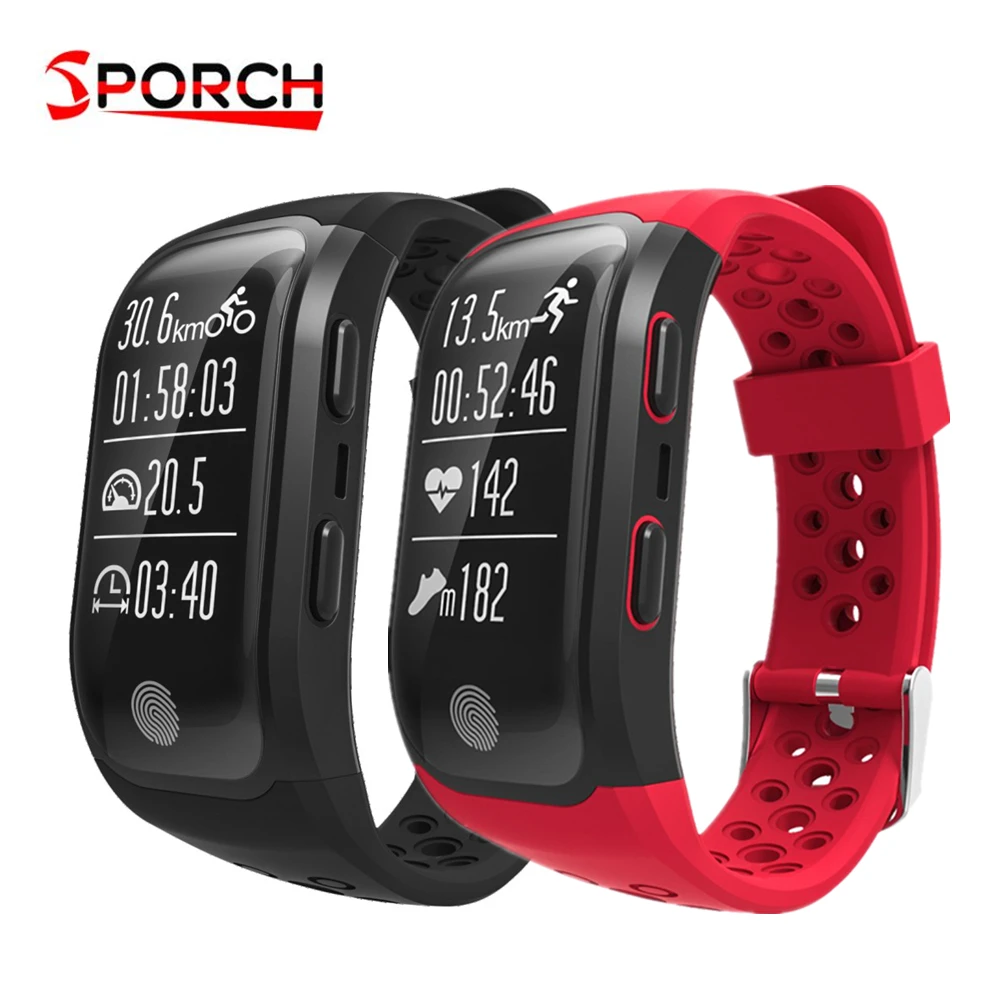 

Sporch S908 GPS Smartband IP68 Waterproof Sports Wristband Heart Rate Sleep Monitor Sedentary Reminder Fitness Tracker Watch