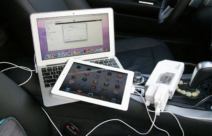 350W Portable Car Power Inverter Converter Charger adapter DC 12V to AC 220V Converter + 1 USB for iPhone
350W Portable Car Power Inverter Converter Charger adapter DC 12V to AC 220V Converter + 1 USB for iPhone