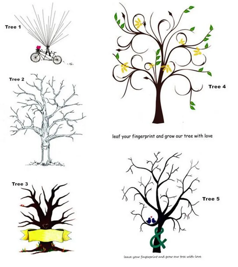 New 1pcs Many Styles Wedding Fingerprint Tree Signature Guest Book Party Graduation Sign
New 1pcs Many Styles Wedding Fingerprint Tree Signature Guest Book Party Graduation Sign