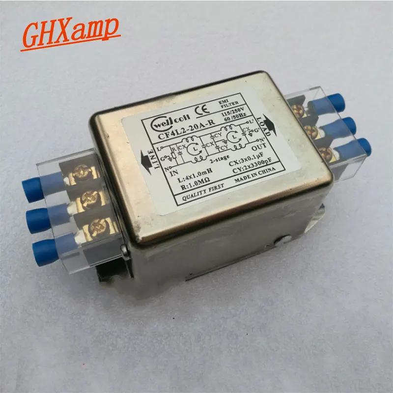 Ghxamp EMI Filter Power Supply Board 10A 20A 30A Enhanced EMI Terminal Block Filter For Audio Amplifier Anti-interference 1PC
Ghxamp EMI Filter Power Supply Board 10A 20A 30A Enhanced EMI Terminal Block Filter For Audio Amplifier Anti-interference 1PC