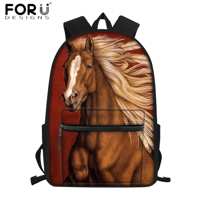 FORUDESIGNS 3D Crazy Horse Printed School Bags Fashion Teenagers Waterproof Schoolbags Large Travel Backpacks for Women 3pcs/set
FORUDESIGNS 3D Crazy Horse Printed School Bags Fashion Teenagers Waterproof Schoolbags Large Travel Backpacks for Women 3pcs/set