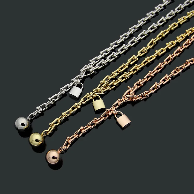 Brand Luxury U shaped chain band lock of T letter logo European and American titanium Steel Ball Bracelet top quality never fade
Brand Luxury U shaped chain band lock of T letter logo European and American titanium Steel Ball Bracelet top quality never fade