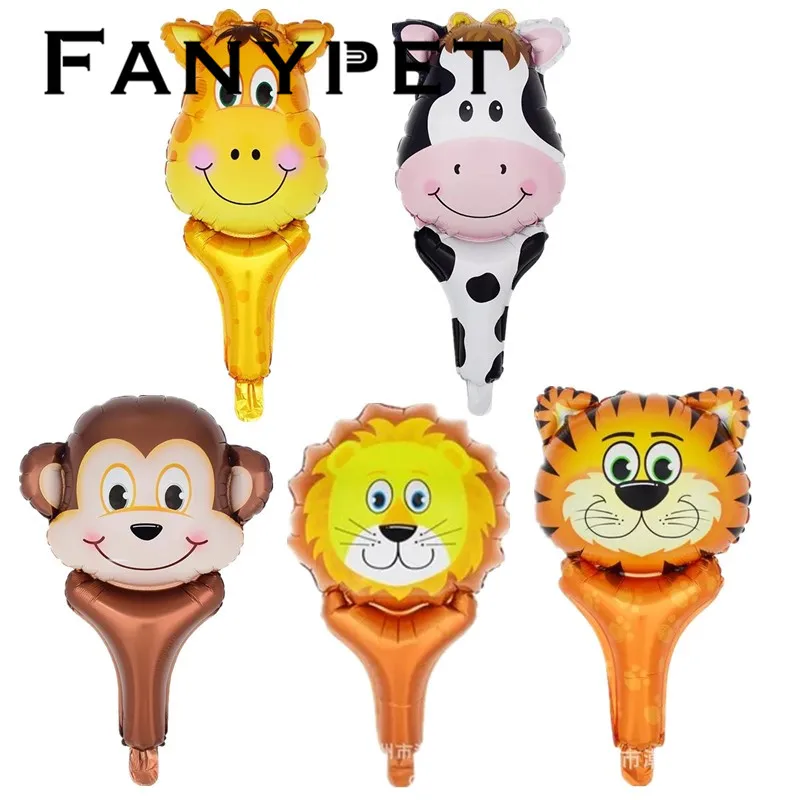 Lucky 50pcs/lot Animal Head Tiger Lion Cow Monkey Foil Air Balloon Holding Sticks Balloons Party Supplies Decoration Globos Toys
Lucky 50pcs/lot Animal Head Tiger Lion Cow Monkey Foil Air Balloon Holding Sticks Balloons Party Supplies Decoration Globos Toys
