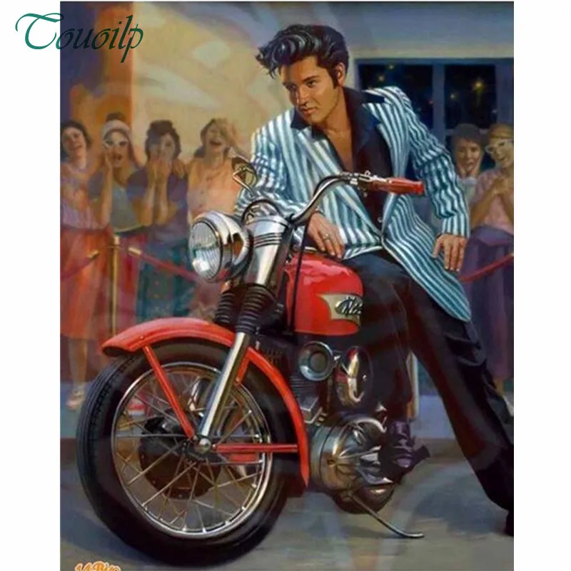 Full Square Diamond 5D DIY Diamond Painting "Elvis on a Motorcycl" Embroidery Cross Stitch Rhinestone Mosaic Painting Home Decor
Full Square Diamond 5D DIY Diamond Painting "Elvis on a Motorcycl" Embroidery Cross Stitch Rhinestone Mosaic Painting Home Decor