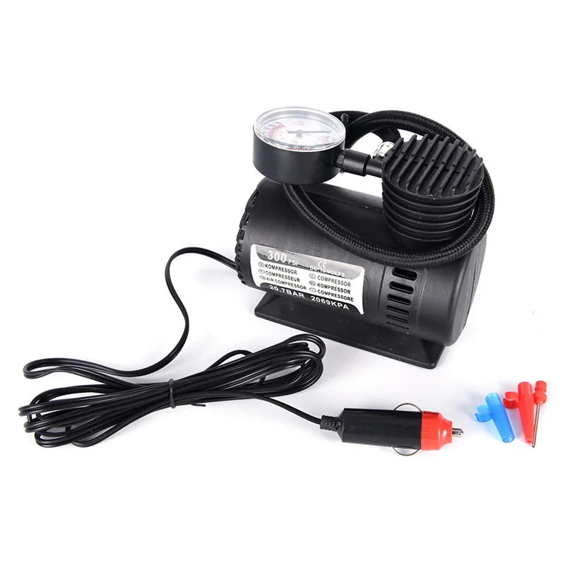 High Quality DC12V 300PSI Car Tire Inflator Auto Air Compressor Tire Pump with Pressure Gauge for Car Bicycle Ball Rubber Dinghy
High Quality DC12V 300PSI Car Tire Inflator Auto Air Compressor Tire Pump with Pressure Gauge for Car Bicycle Ball Rubber Dinghy