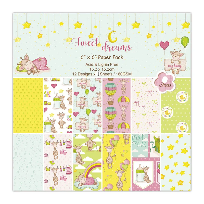 KLJUYP 12 Sheets Sweet Dreams Scrapbooking Pads Paper Origami Art Background Paper Card Making DIY Scrapbook Paper Craft
KLJUYP 12 Sheets Sweet Dreams Scrapbooking Pads Paper Origami Art Background Paper Card Making DIY Scrapbook Paper Craft