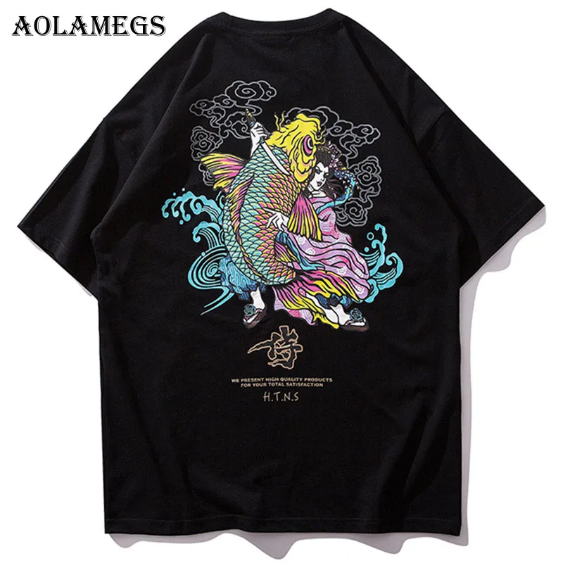 Aolamegs Men T Shirt Japanese Style Printed Men's Tee Shirts O-neck T Shirt Short Sleeve Casual High Street Tees Streetwear
Aolamegs Men T Shirt Japanese Style Printed Men's Tee Shirts O-neck T Shirt Short Sleeve Casual High Street Tees Streetwear