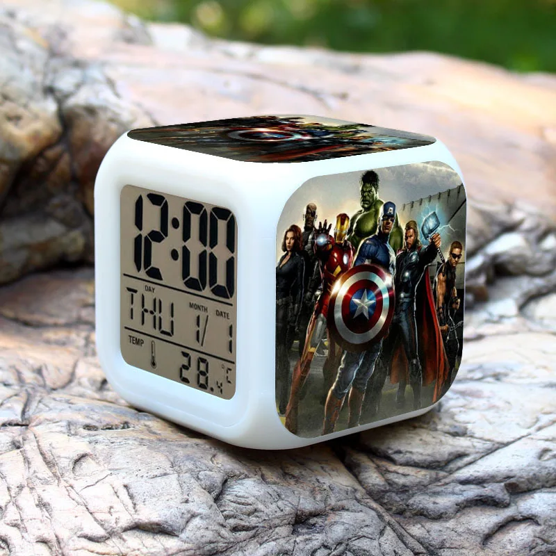 Superhero Movie Avengers Alarm Clocks,Glowing LED Color Change Digital alarm clocks For Kids Snooze/thermometer alarm clocks
Superhero Movie Avengers Alarm Clocks,Glowing LED Color Change Digital alarm clocks For Kids Snooze/thermometer alarm clocks