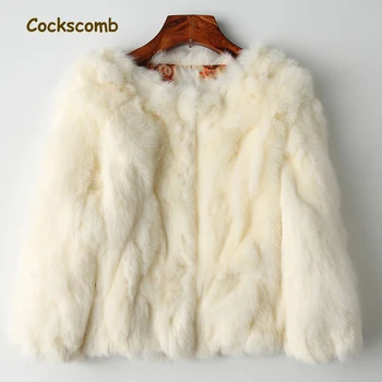 2018 Autumn winter new style natural rabbit fur jacket women O neck real fur coat plus size M - 5XL
2018 Autumn winter new style natural rabbit fur jacket women O neck real fur coat plus size M - 5XL