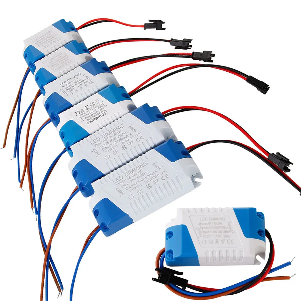 High Quality Dimmable 3W 5W 7W 8-10W 15W 15-24W Power Supply LED Driver Adapter Transformer 300mA For LED Downlight 85-265V
High Quality Dimmable 3W 5W 7W 8-10W 15W 15-24W Power Supply LED Driver Adapter Transformer 300mA For LED Downlight 85-265V