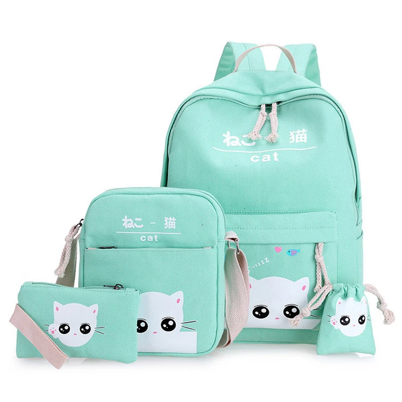 4 Set/pcs School Backpack Cute Cats Satchel School Bags For Girls Orthopedic Backpack Child School Bag For Girls Bagpack Mochila
4 Set/pcs School Backpack Cute Cats Satchel School Bags For Girls Orthopedic Backpack Child School Bag For Girls Bagpack Mochila