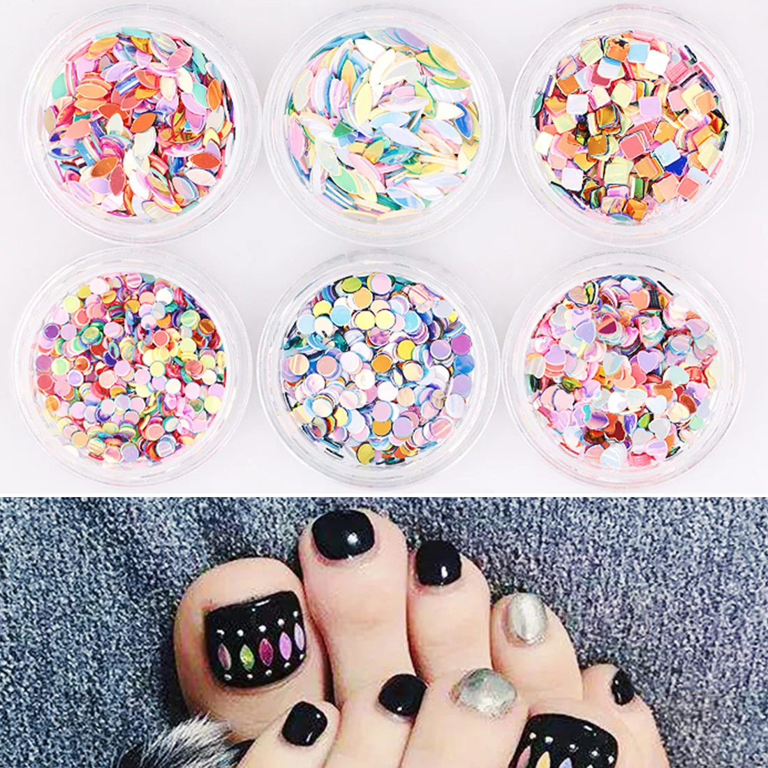 1 Box Mixed Color Round Heart Square Shape Nail Sequins Flakes Colorful Nail Art Decoration Glitter Paillette Manicure
1 Box Mixed Color Round Heart Square Shape Nail Sequins Flakes Colorful Nail Art Decoration Glitter Paillette Manicure
