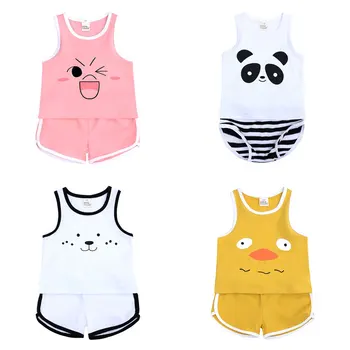 Cotton Toddler Girl Clothes Kit Top Kids Boys Summer Clothes Sleveless Tshirt+Shorts 2 Piece Casual Tracksuit Children Clothing
Cotton Toddler Girl Clothes Kit Top Kids Boys Summer Clothes Sleveless Tshirt+Shorts 2 Piece Casual Tracksuit Children Clothing