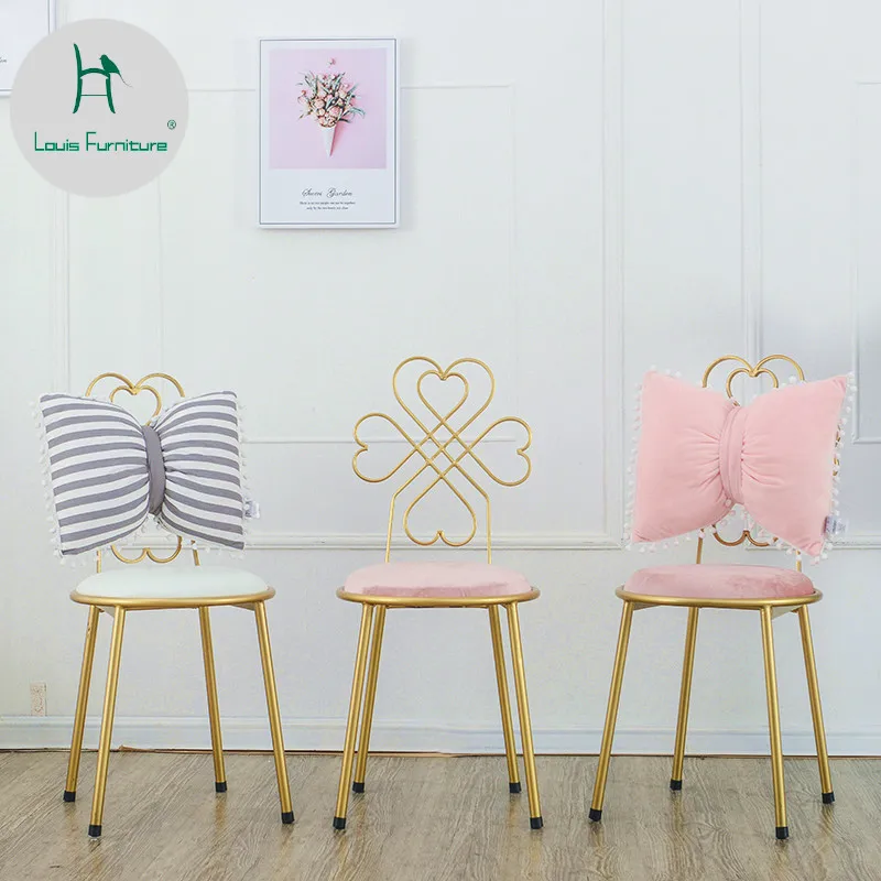 Louis Fashion Living Room Chairs Bedroom Maiden Makeup Nordic Backrest Princess Dresser Stool Modern Minimalist
Louis Fashion Living Room Chairs Bedroom Maiden Makeup Nordic Backrest Princess Dresser Stool Modern Minimalist