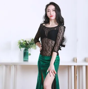 New Belly Dancing costumes Female 2019 New Lace Modal Bright Silk Performing Dress
New Belly Dancing costumes Female 2019 New Lace Modal Bright Silk Performing Dress