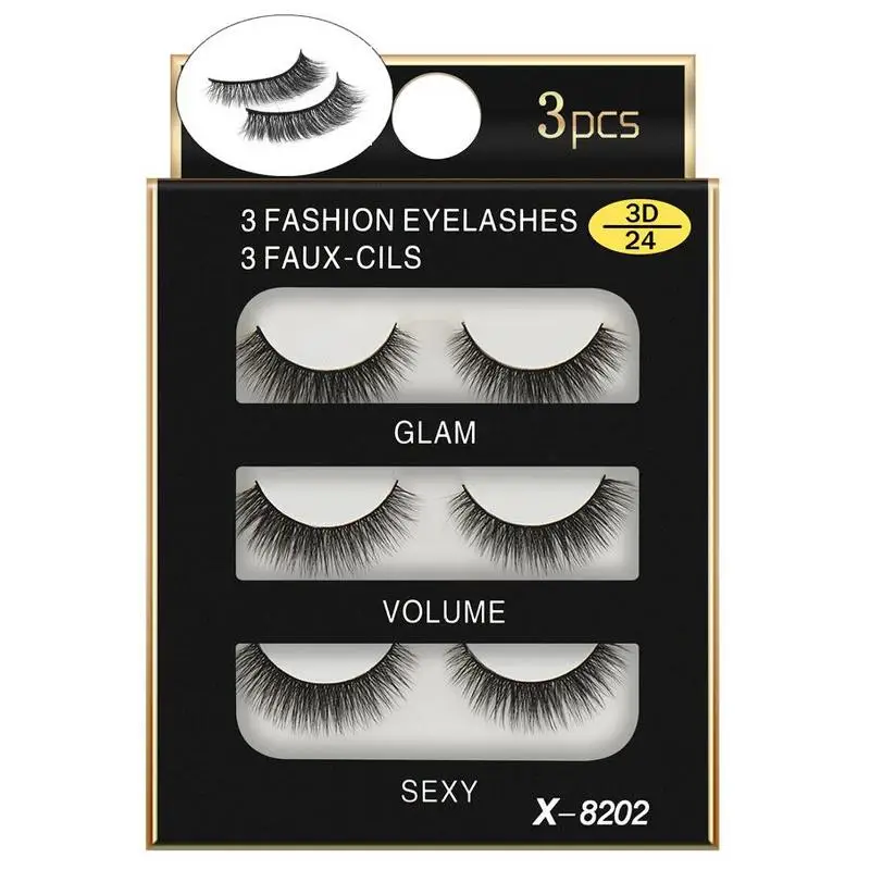 3 pairs/box eyelashes natural long fake eyelashes handmade mink lashes false eyelashes 3d mink lashes cilios makeup 3D24
3 pairs/box eyelashes natural long fake eyelashes handmade mink lashes false eyelashes 3d mink lashes cilios makeup 3D24