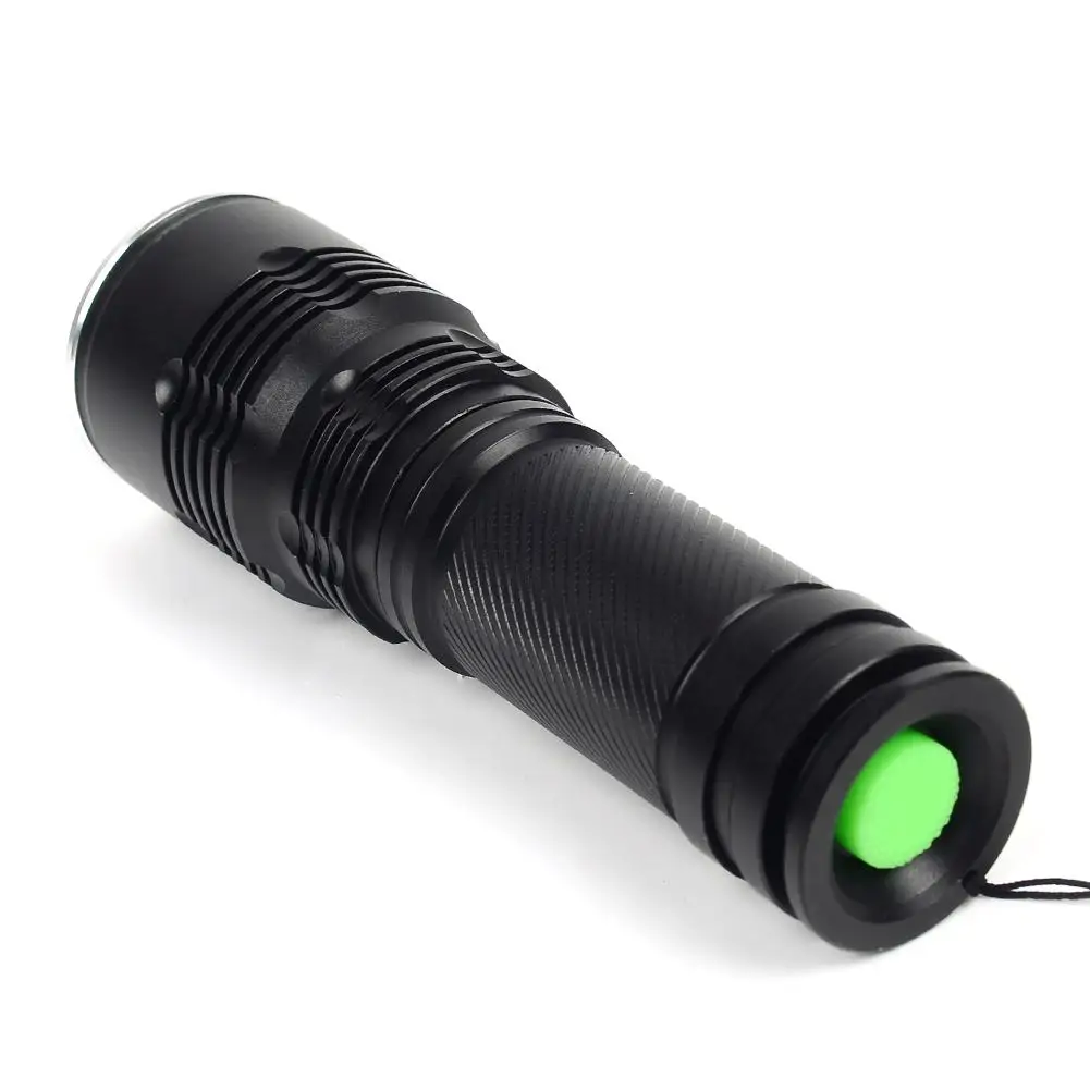 Waterproof T6 LED High Power Zoom Bright Flashlight 15000 Lm Zoom 5 Modes Strong Lumen Portable Camping Hiking Lamp
Waterproof T6 LED High Power Zoom Bright Flashlight 15000 Lm Zoom 5 Modes Strong Lumen Portable Camping Hiking Lamp