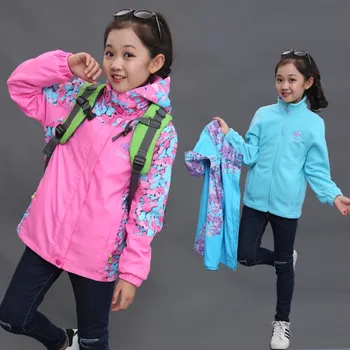Autumn Winter Children Girl Outerwear Jacket 2 pcs set (Fleece Tops + Windproof Coat) Hooded Coats For Girl Kids Sport Clothes
Autumn Winter Children Girl Outerwear Jacket 2 pcs set (Fleece Tops + Windproof Coat) Hooded Coats For Girl Kids Sport Clothes