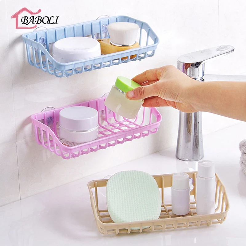 BABOLI Suction Cup Bathroom Plastic Drain Rack Sink Multifunctional Storage Sponge Holder Shelf Kitchen Organizer Make Up
BABOLI Suction Cup Bathroom Plastic Drain Rack Sink Multifunctional Storage Sponge Holder Shelf Kitchen Organizer Make Up