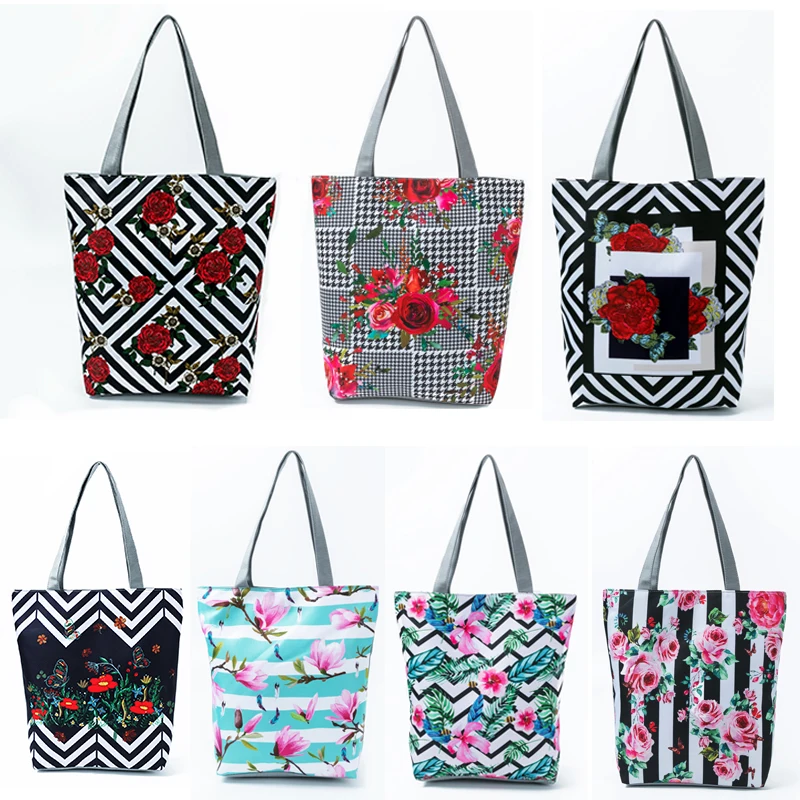 Canvas Tote Bags for Women Rose Printed Casual Shoulder Bags Durable Women Handbags Tote Handbags Reusable Cotton Shopping Bag
Canvas Tote Bags for Women Rose Printed Casual Shoulder Bags Durable Women Handbags Tote Handbags Reusable Cotton Shopping Bag