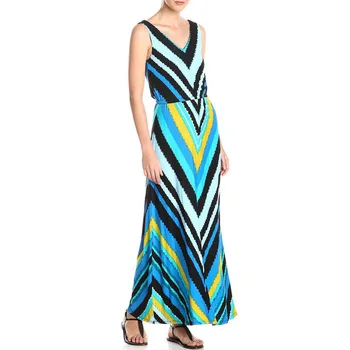 Striped Dress Women 2019 Sleeveless Contrast Color High Waist Long summer dress Deep V-Neck Maxi Bohemian dress Vestidos
Striped Dress Women 2019 Sleeveless Contrast Color High Waist Long summer dress Deep V-Neck Maxi Bohemian dress Vestidos