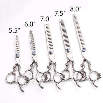 5.5" 6" 7" 7.5" 8" 440C Engraving Logo Pets Hair Shears Barber Scissors Thinning Scissors Human Hair Scissors Styling Tool C9006
5.5" 6" 7" 7.5" 8" 440C Engraving Logo Pets Hair Shears Barber Scissors Thinning Scissors Human Hair Scissors Styling Tool C9006