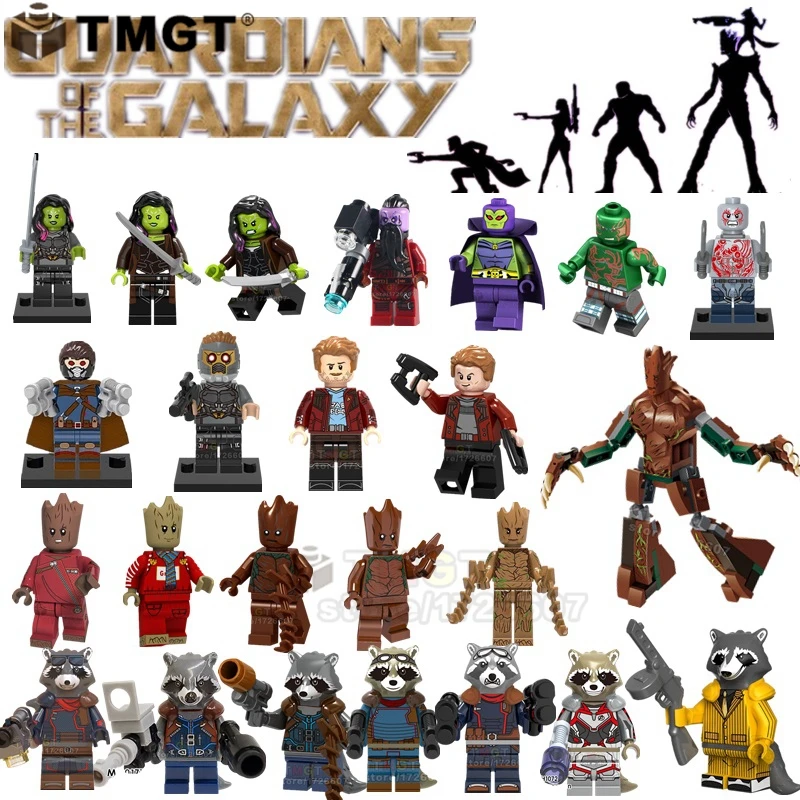 Single Super Hero Star-Lord Gamora Arthur Douglas Tree Man Building Blocks Toys For Children
Single Super Hero Star-Lord Gamora Arthur Douglas Tree Man Building Blocks Toys For Children