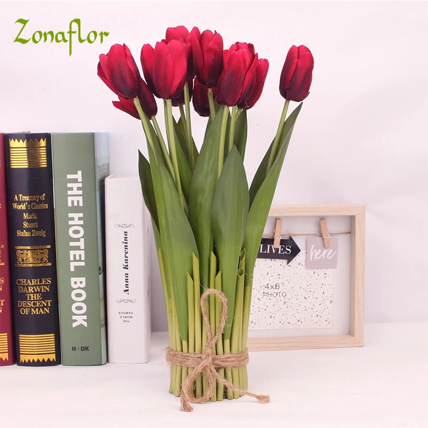 Zonaflor Artificial Decorative flower Silk tulip 12 head Flower Bouquet Wedding Decoration Eternal Flowers Fake Potted plant
Zonaflor Artificial Decorative flower Silk tulip 12 head Flower Bouquet Wedding Decoration Eternal Flowers Fake Potted plant